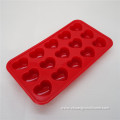 Silicone Bakeware Chocolate Mould Heart Shape 15-Cup